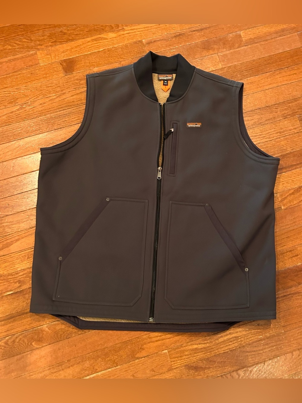 Patagonia Burly Man Vest featuring a durable softshell